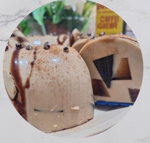 Gelatina mosaico de café