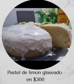 Pastel de limón glaseado