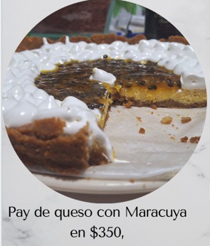 Pay de queso con Maracuyá
