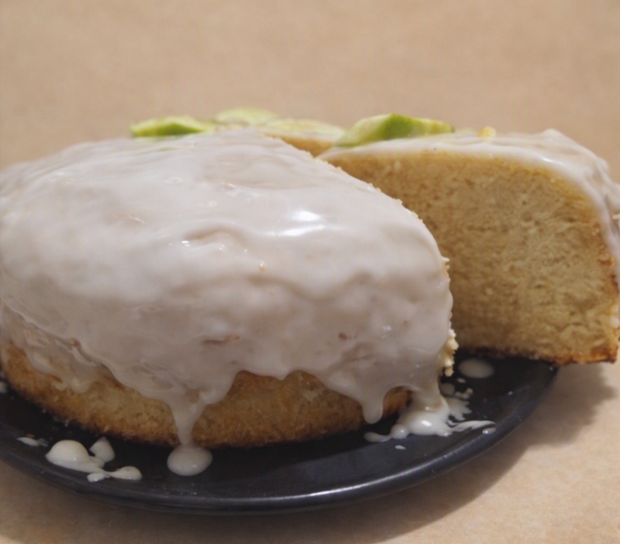 Pastel de limón glaseado