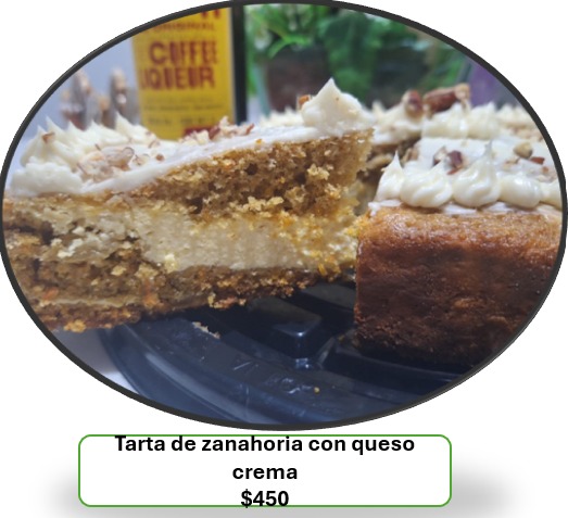 Pay de zanahoria con queso crema