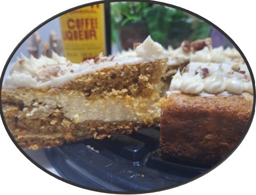Tarta de zanahoria con queso crema